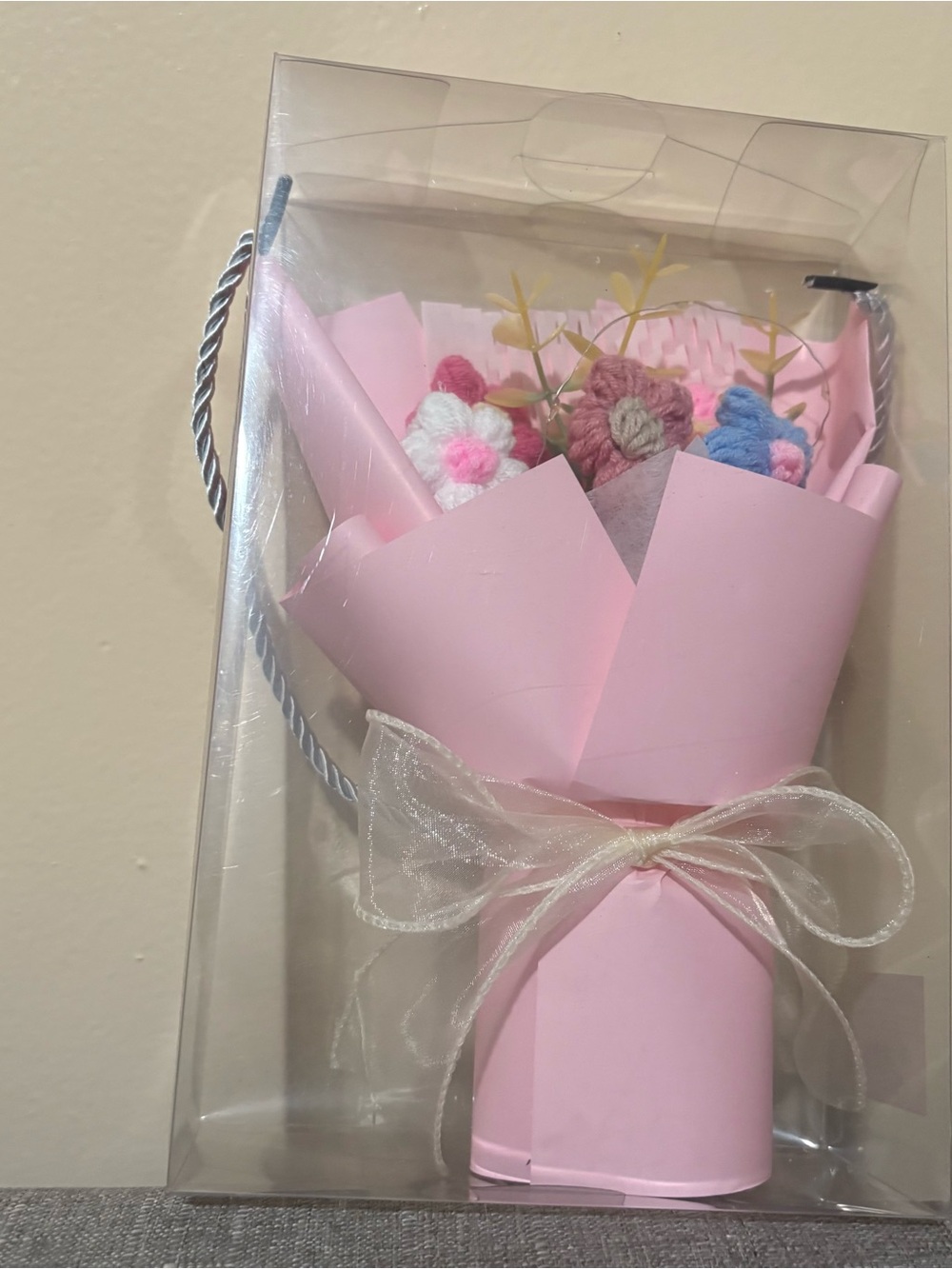 Pink Floral Bouquet - Decorative Set